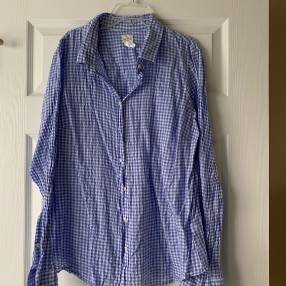 J. Crew Tops - J. Crew gingham button down